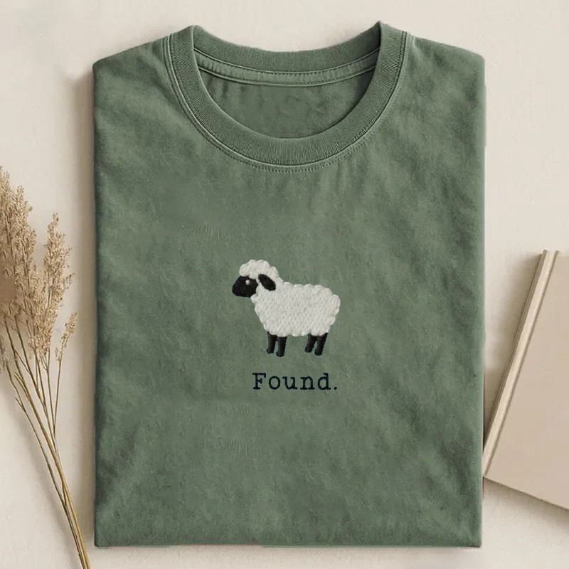 Christian Psalm 23 Lamb T-shirt Minimalist Clothing Gift For Faith Believers – Blissandwear