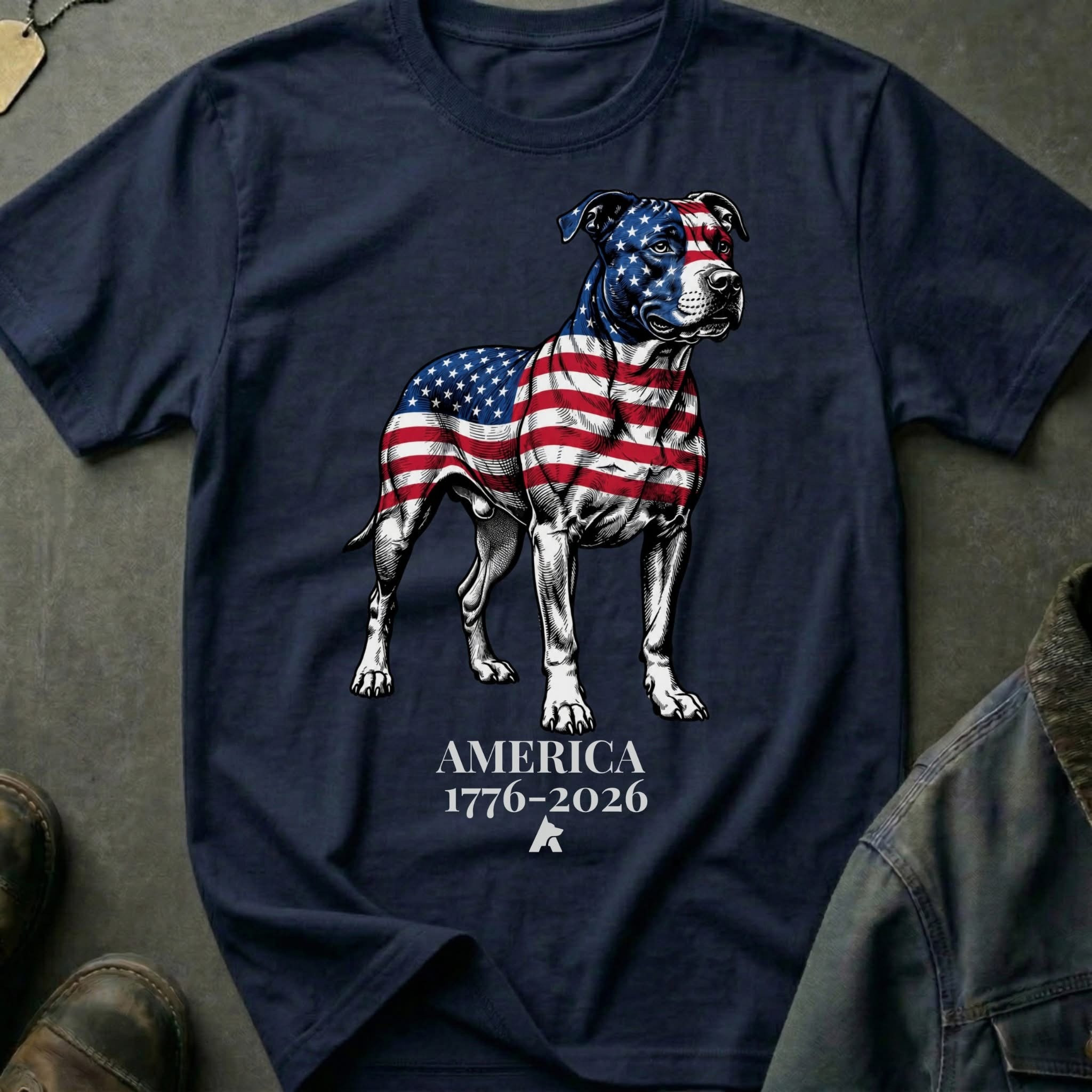 USA Flag Pitbull Iron And Stripes SHirt Best Dog Lovers Clothing GIft For Gifts For 4Th Of July – Blissandwear